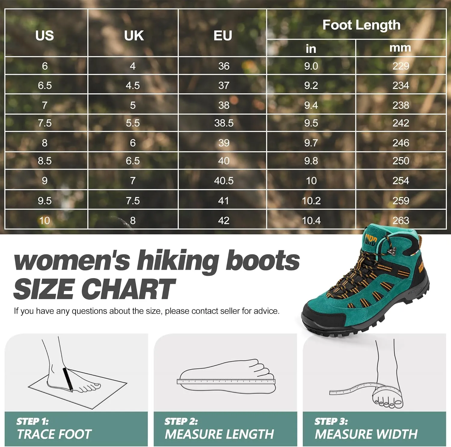 @ R CORD Womens Hiking Boots Waterproof Lightweight Hiking Boots Women Ankle Support Hiking Shoes Backpacking Boots Breathable Non-slip Hiking Boot for Outdoors