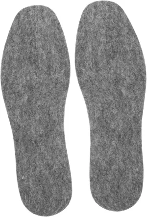 1 Pair Cuttable Wool Felt Insoles for Men Women Soft Breathable Winter Shoe Inserts for Absorption for Work Boots Daily Activities