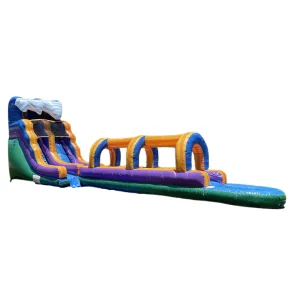 15' Lightweight Marble Wave Waterslide with Slip & Splash