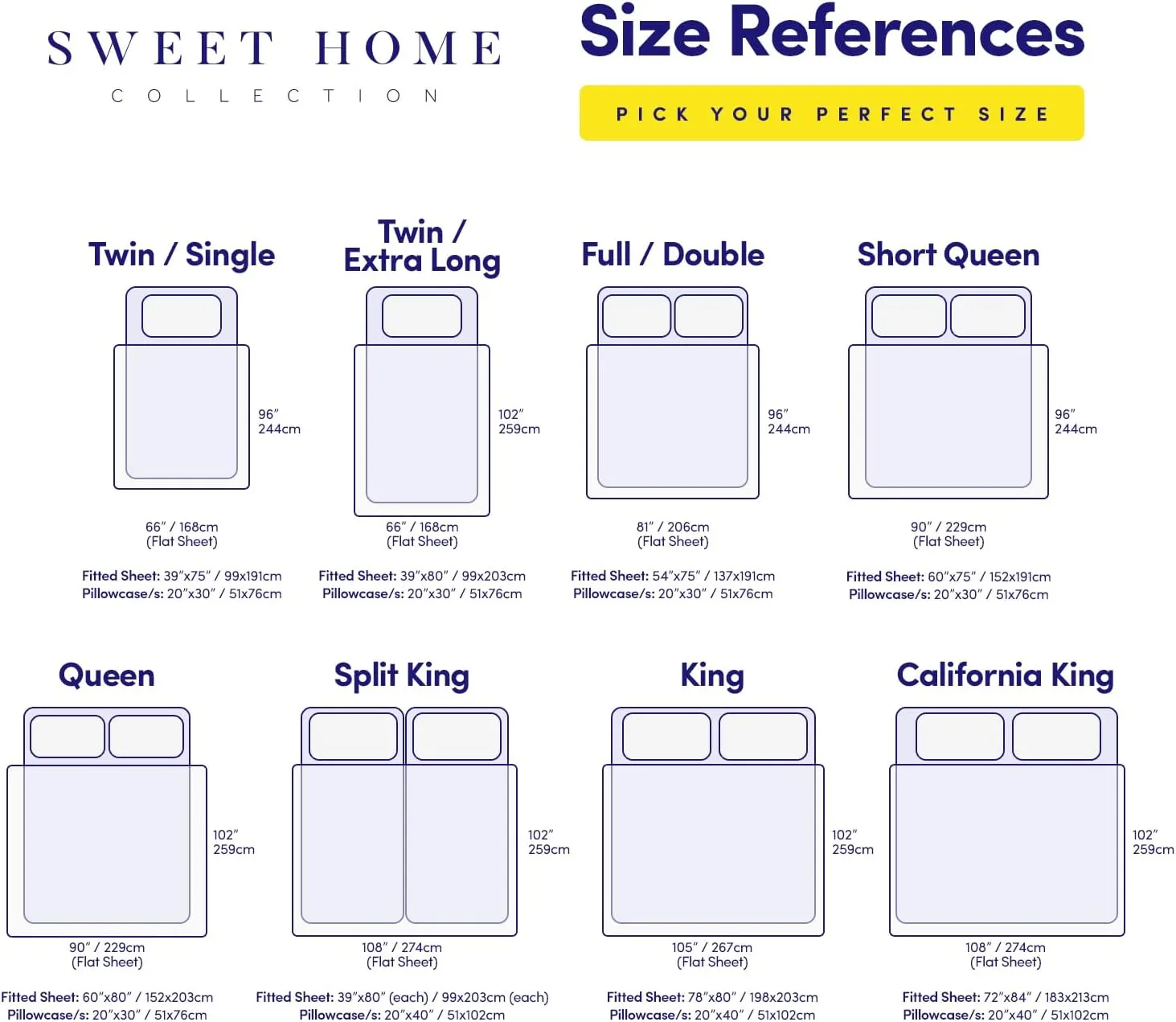1500 Supreme Collection RV Short Queen Sheets Set, Black - Short Queen Bed Sheets for RV Camper Mattress, 1500 Supreme Collection Soft Sheets, RV Queen Size, Black