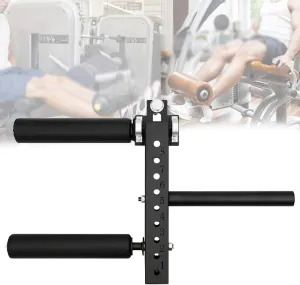 1.6/1.8cm Leg Extension/Curl Machine - Seated Muscle Trainer, Squat Rack Accessory for 2.5cm Barbell Plates