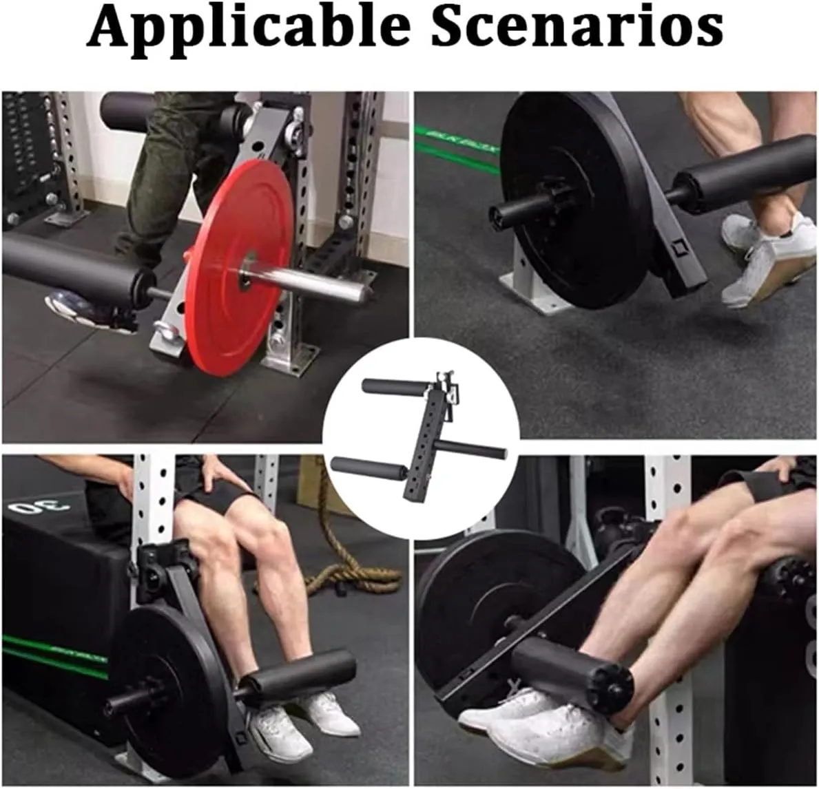 1.6/1.8cm Leg Extension/Curl Machine - Seated Muscle Trainer, Squat Rack Accessory for 2.5cm Barbell Plates