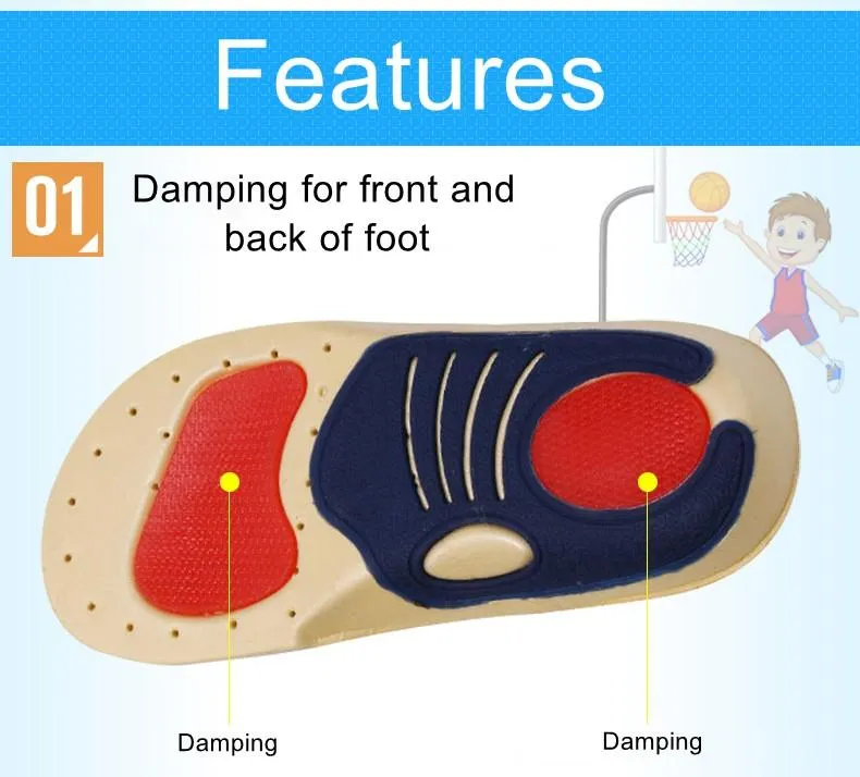 1Pair Breathable Children Insoles on Sale