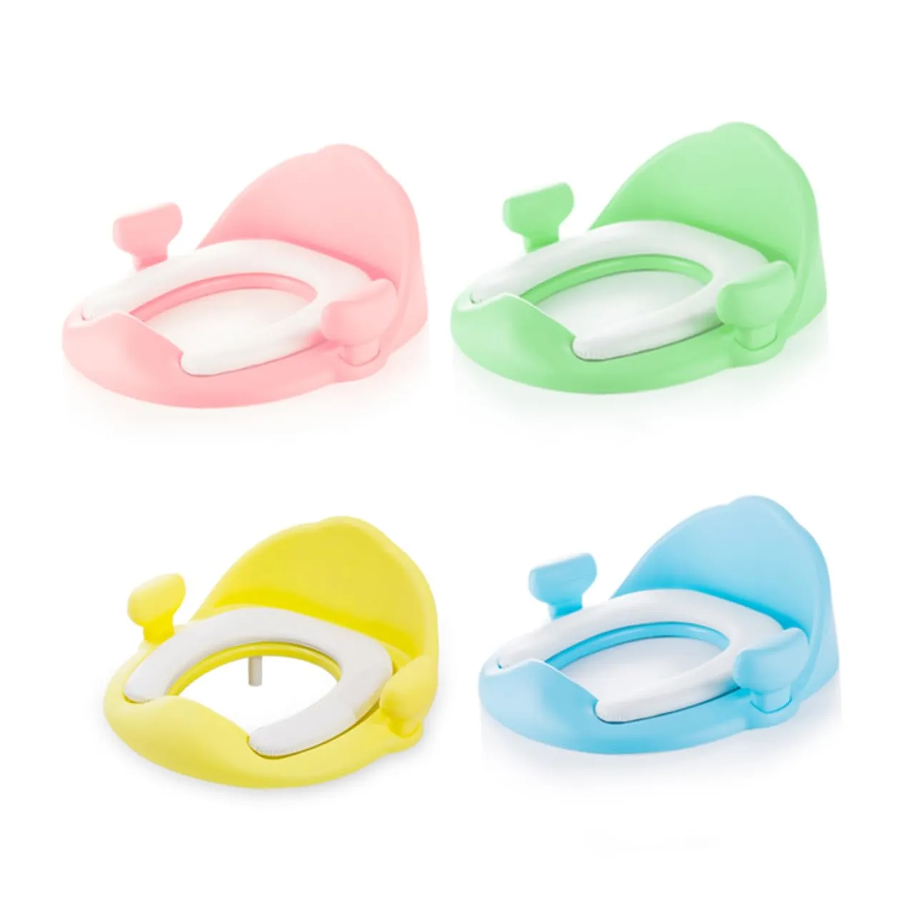 1Pc Toilet Training Seat for Soft Non Slip Trainer Ring Green Suitable for All Toilets for Boys and Easy Potty Training