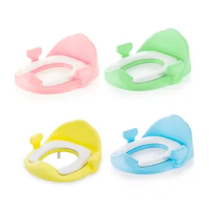 1Pc Toilet Training Seat for Soft Non Slip Trainer Ring Green Suitable for All Toilets for Boys and Easy Potty Training