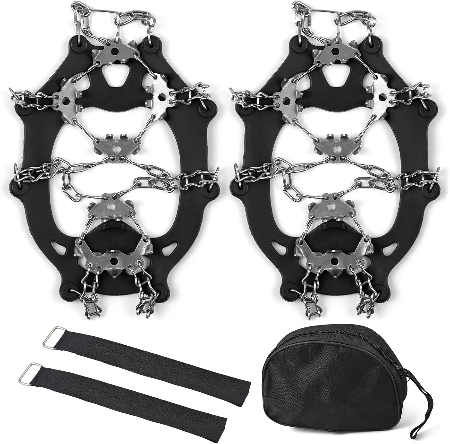 201 Stainless Steel 24 Ice Claw Snow Anti-Slip Shoe Cover