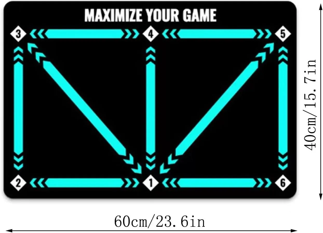 2025 New Football Footstep Training Mat, Dribble Silent Auxiliary Props, Soccer Trainer, Wear Resistant Dribble Control Soccer Training Aid Mat, Auxiliary Prop