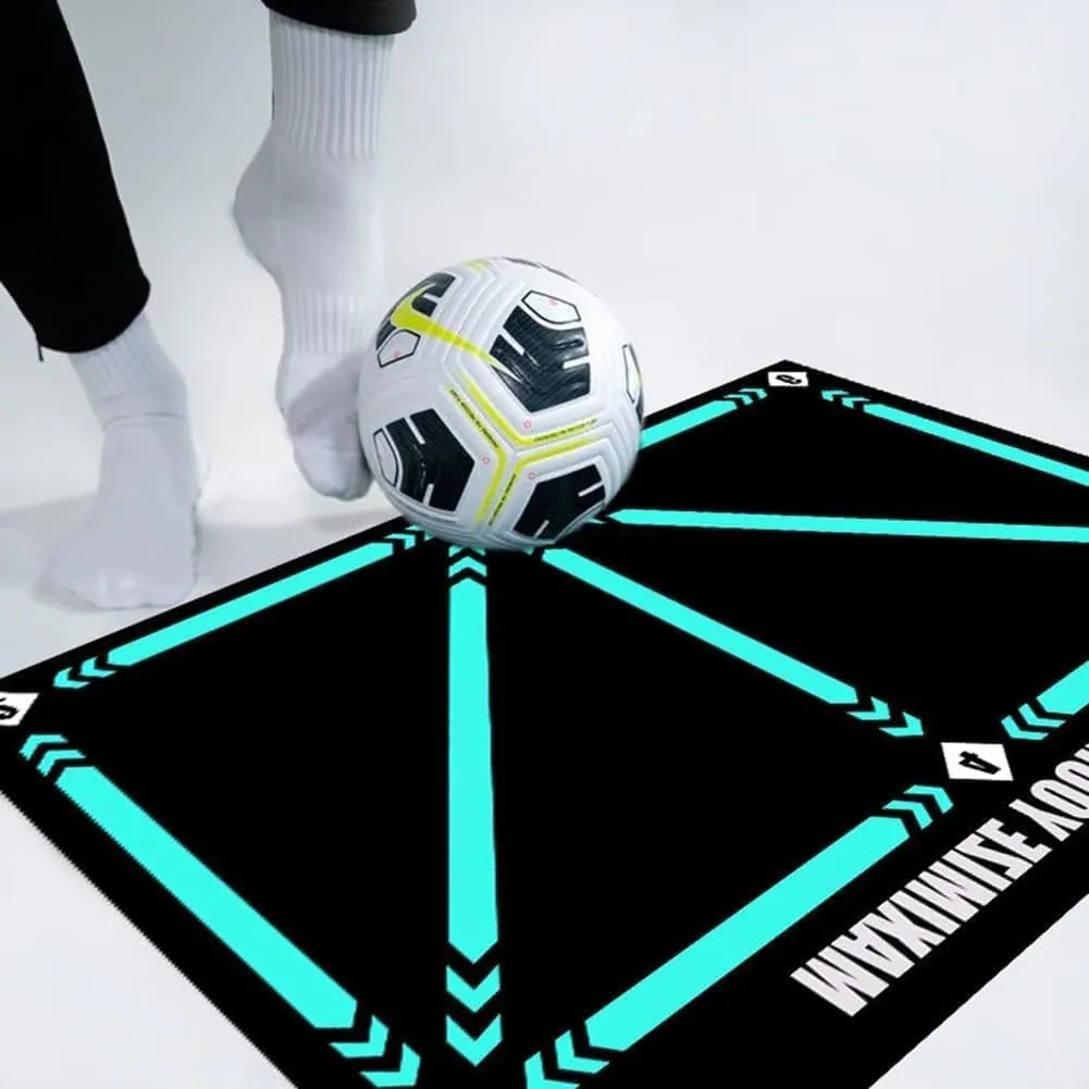 2025 New Football Footstep Training Mat, Dribble Silent Auxiliary Props, Soccer Trainer, Wear Resistant Dribble Control Soccer Training Aid Mat, Auxiliary Prop