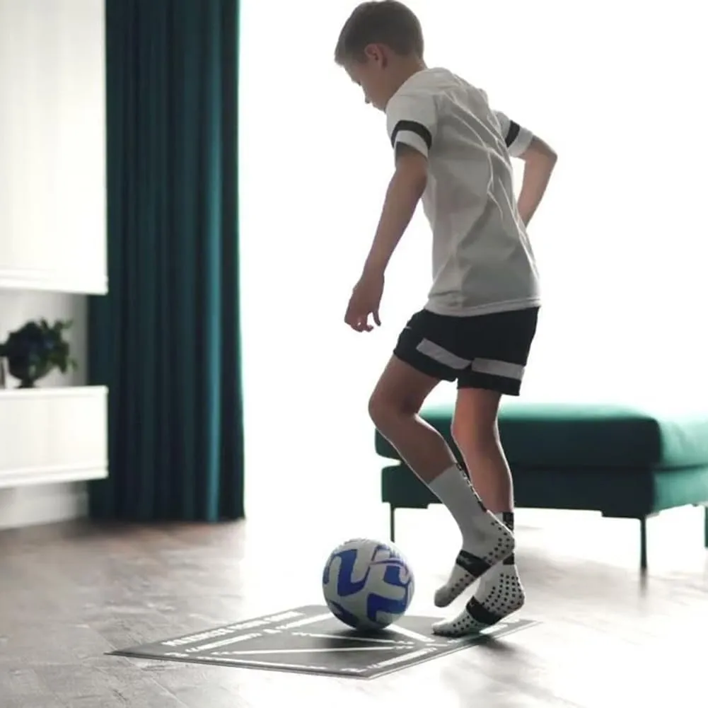 2025 New Football Footstep Training Mat, Dribble Silent Auxiliary Props, Soccer Trainer, Wear Resistant Dribble Control Soccer Training Aid Mat, Auxiliary Prop