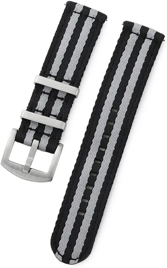 20mm 22mm Nylon Watch Strap Smooth Soft Nylon Sport Replacement Band Quick Release Canvas Bracelet Watchband