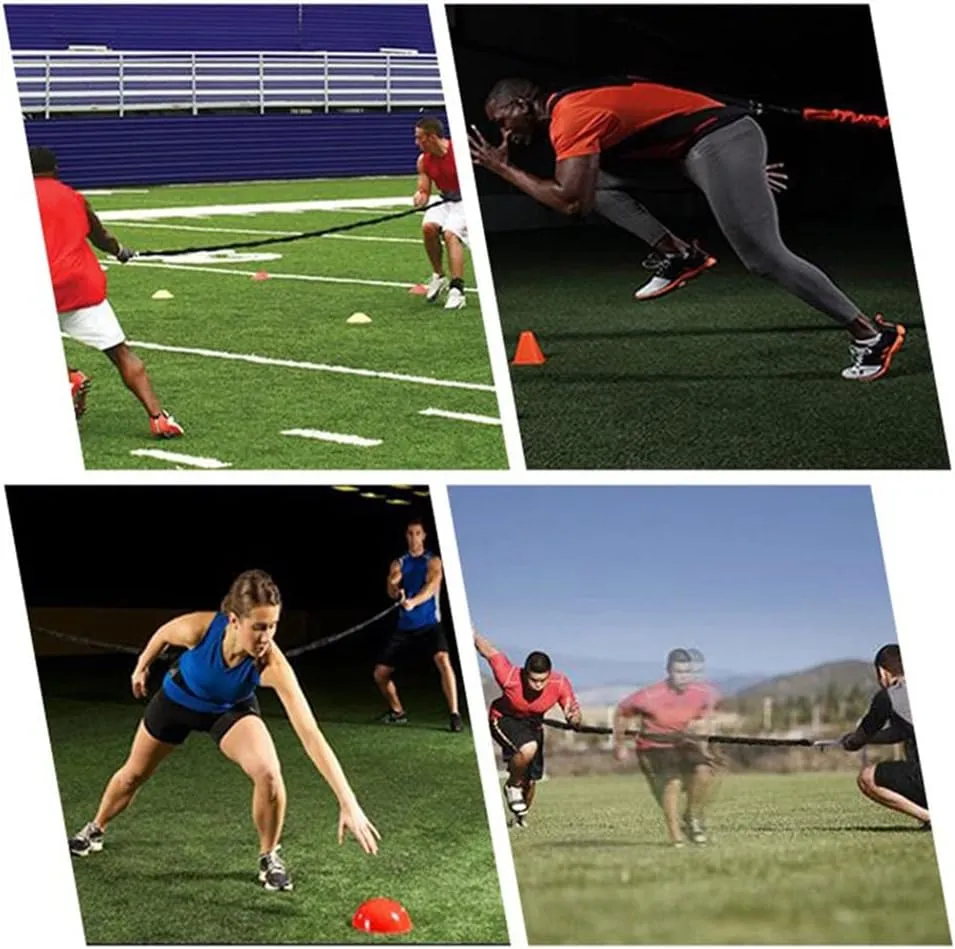 2/3/5m Fitness Equipment Resistance Band Training Pull Rope Stretch Rope Track Field Running Explosive Force Jumping