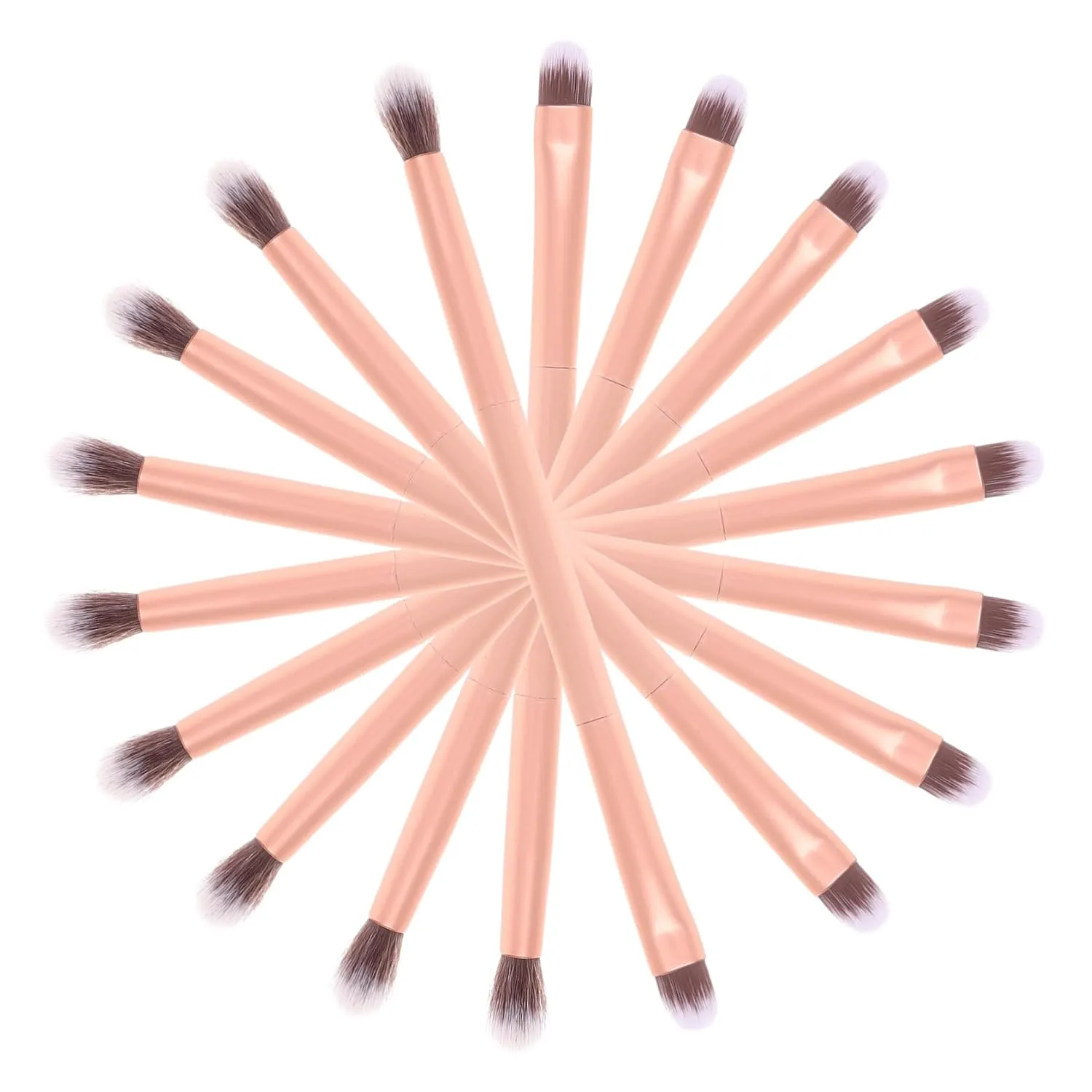 24pcs Dual-ended Eyeshadow Makeup Brushes Versatile Eye Shadow Nose Contour Highlighter Tools for Women Professional Blending Brushes Finish