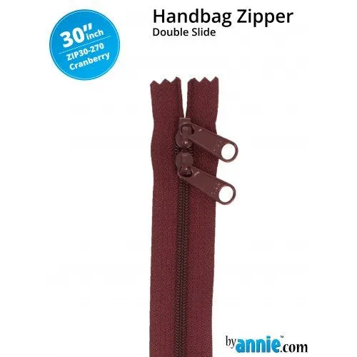 30 Inch Double Slide Handbag Zipper byAnnie