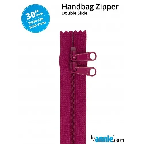 30 Inch Double Slide Handbag Zipper byAnnie
