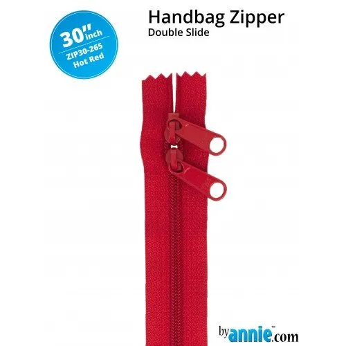 30 Inch Double Slide Handbag Zipper byAnnie