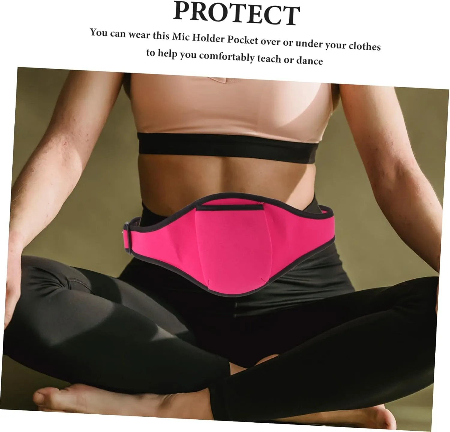 3sets Fitness Microphone Bag Running Mic Holder Sports Waist Bag Workout Microphone Pouch Gym Trainer Mic Holder 2pcs*3
