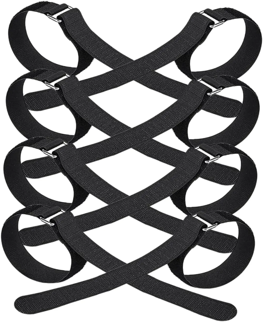 4-Pair Anti-Slip Ice Grippers for Boots Non Slip Strap Cleat for Snow Tape Tie Climbing Hiking Outdoor Supplies