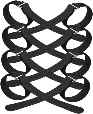 4-Pair Anti-Slip Ice Grippers for Boots Non Slip Strap Cleat for Snow Tape Tie Climbing Hiking Outdoor Supplies