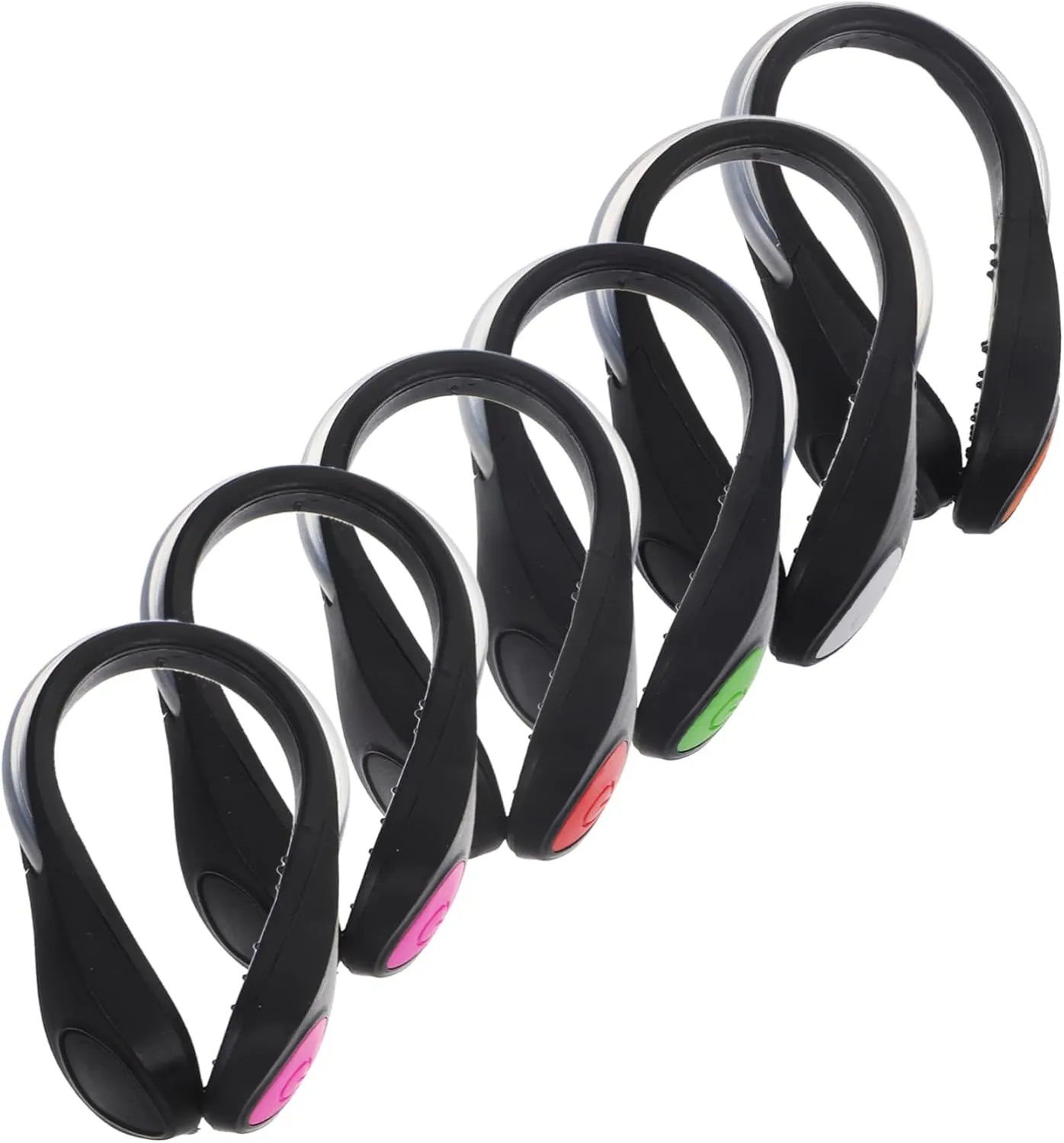 6Pcs LED Shoe Clip Lights for Runners Safety Night Running Gear with Water Resistant Design Lightweight Bright Modes for Joggers Cyclists and Evening Walks