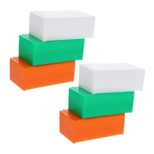 6pcs Plastic Slide Storage Box Laboratory Microscope Slide Storage Case Reusable Organizer