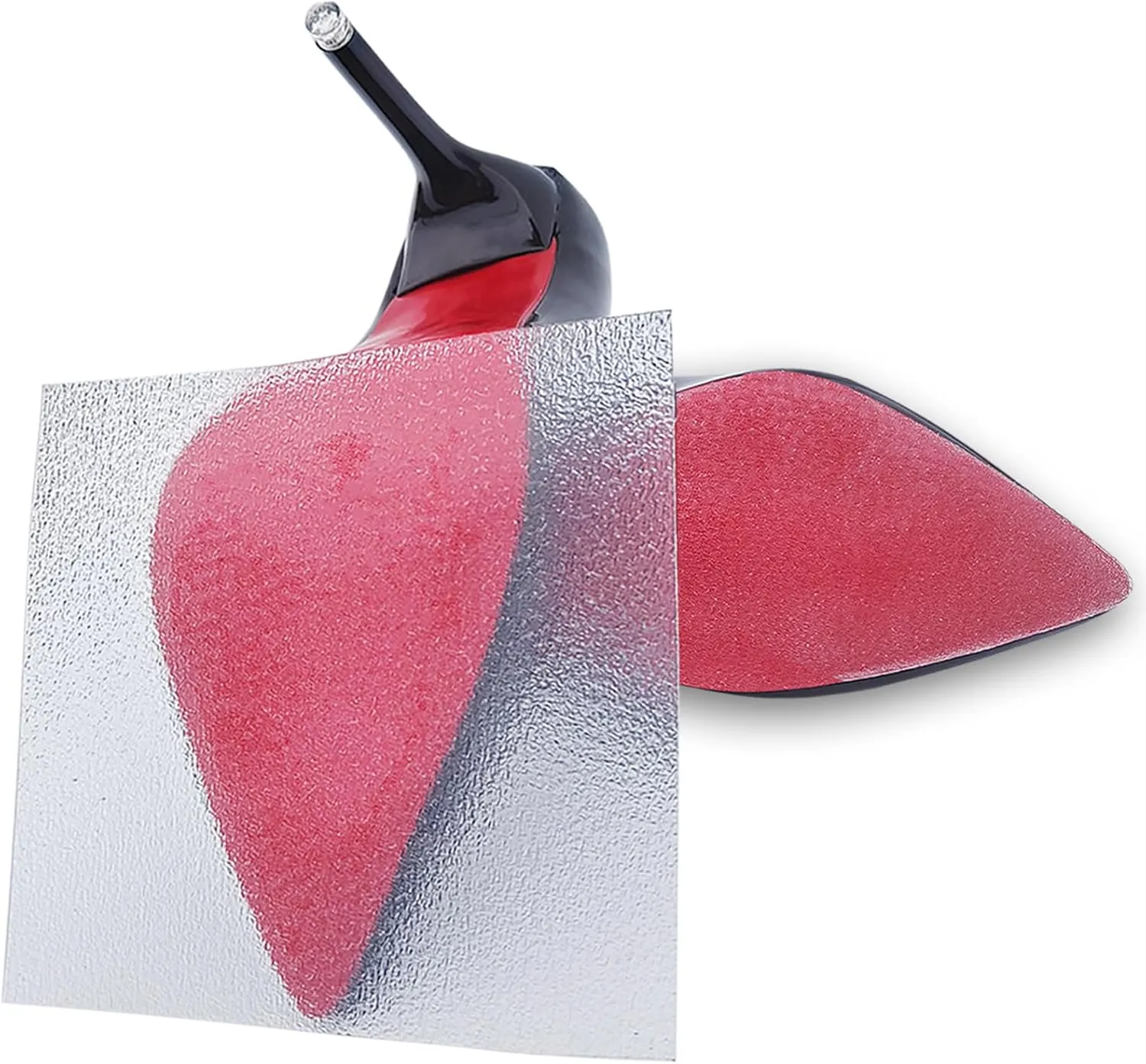 8 Pack Sole Protector for High Heel Shoes Crystal Clear Louboutin Sole Protectors for Red Bottom Heels 4 Pairs Anti-Slip Wear Resistant 5 * 5 inch