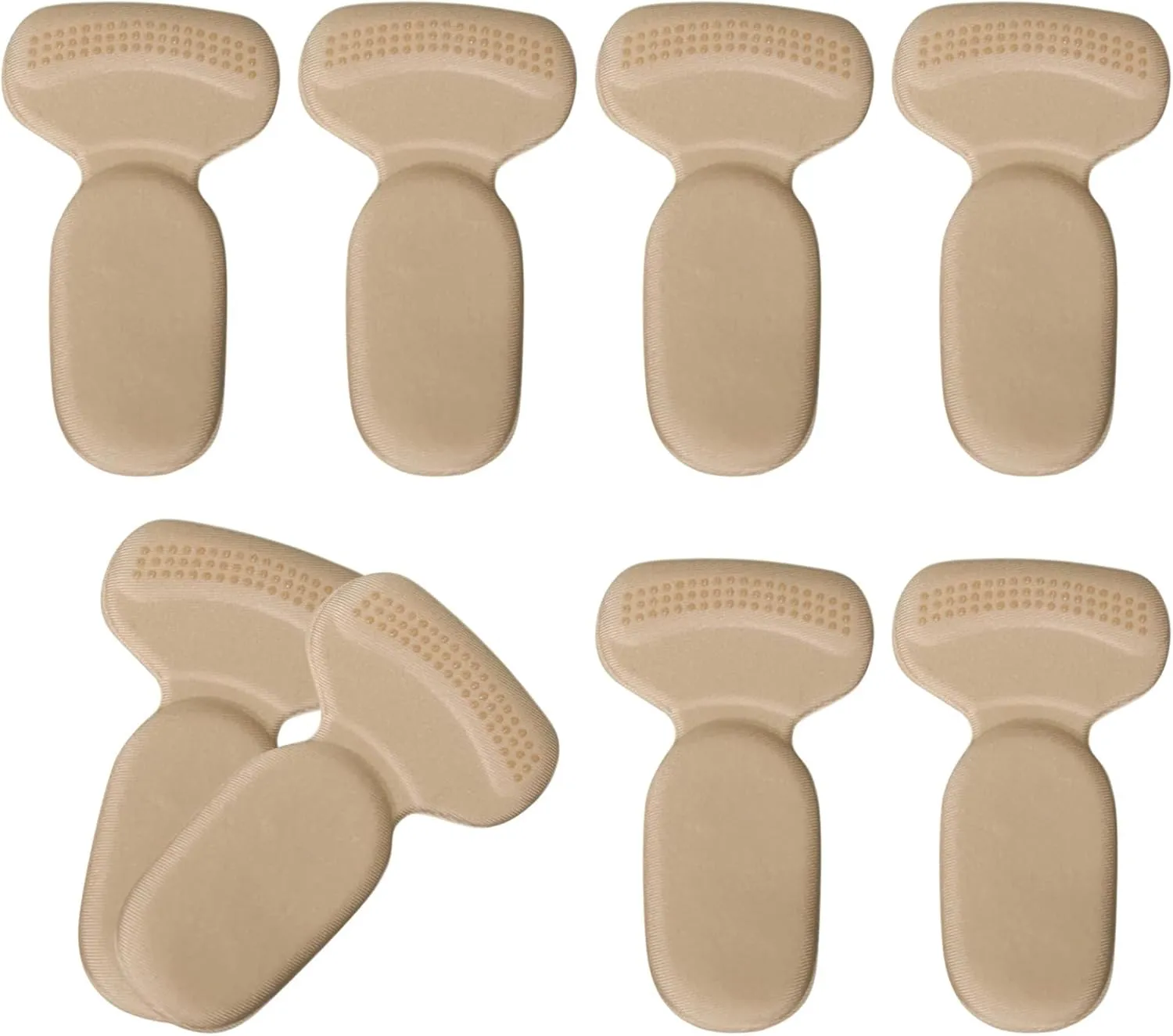8-Pack T-Shape Heel Grips for Women, Memory Foam Shoe Inserts for Comfort and Support in Heels & Sneakers