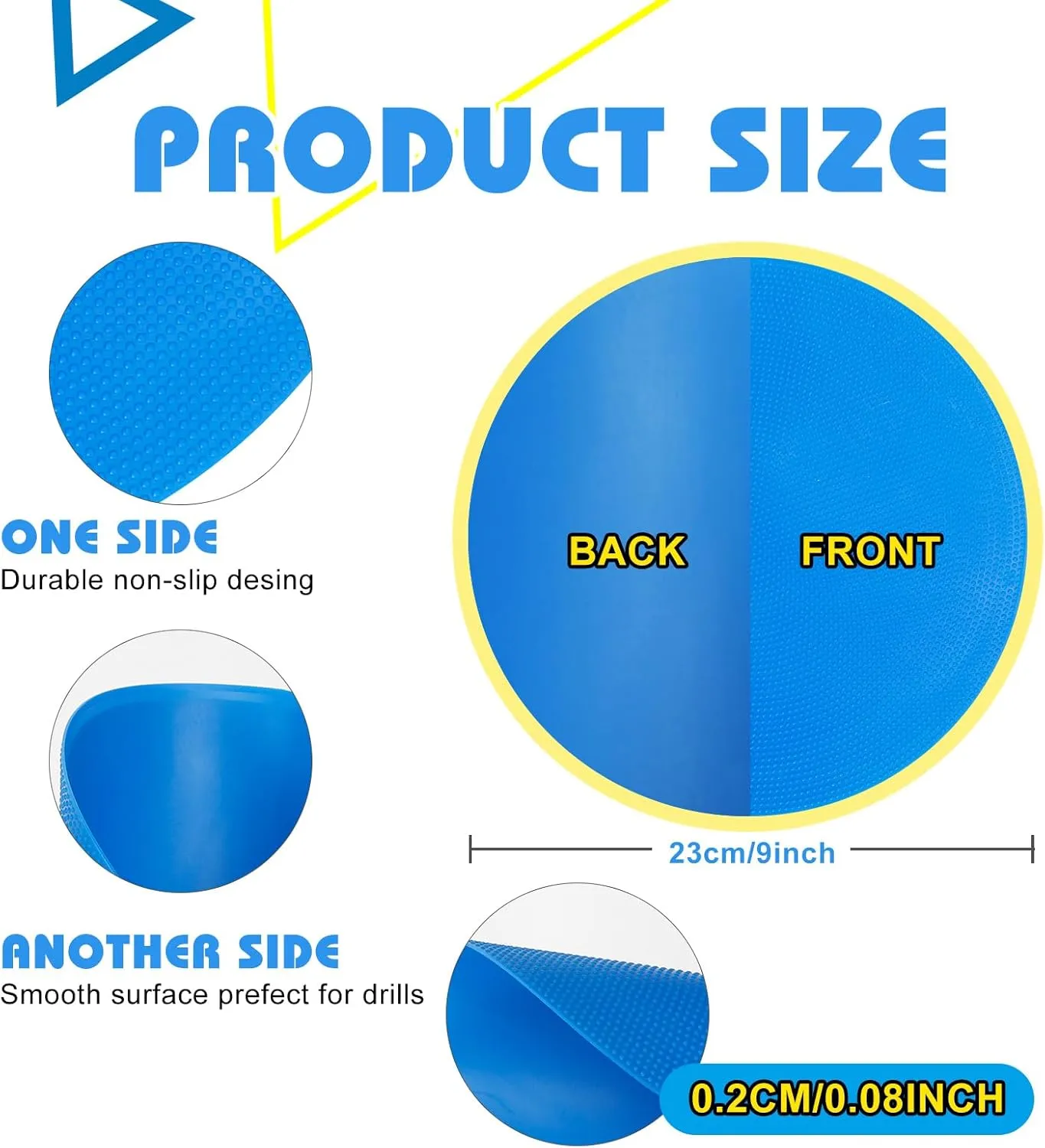 9 inch Spot Markers Flat Field Cones,Non Slip Spot Floor Dots for Soccer Basketball Baseball Sports Speed Agility Training