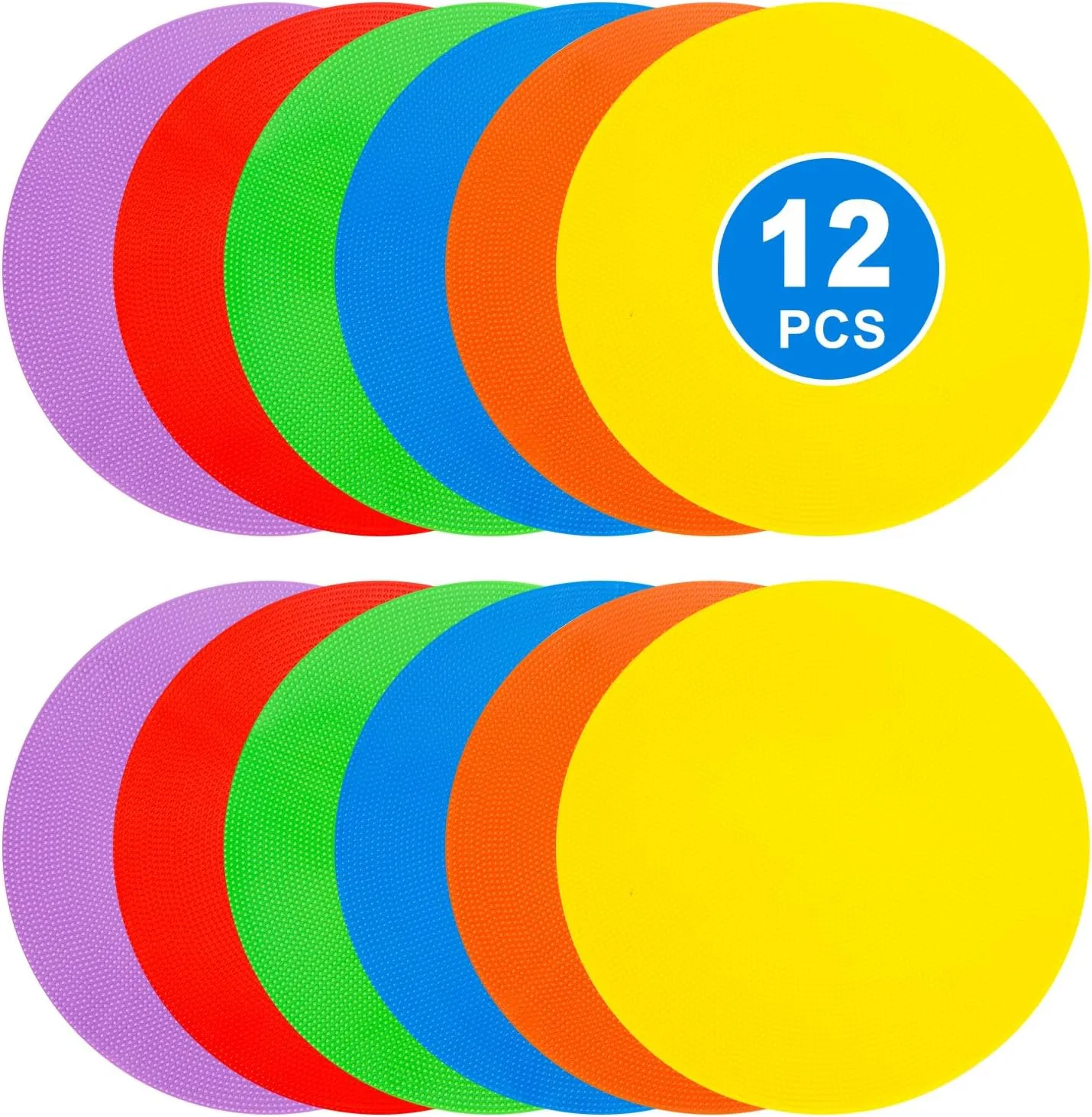 9 inch Spot Markers Flat Field Cones,Non Slip Spot Floor Dots for Soccer Basketball Baseball Sports Speed Agility Training