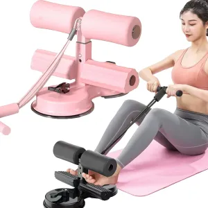 Ab Training Auxiliary Device, 2025 New Double Suction Cups and Resistance Band, Three Levels of Height Adjustment, Multi-functional Adjustable Ab Trainer Equipment, Sit Up Exercise Equipment