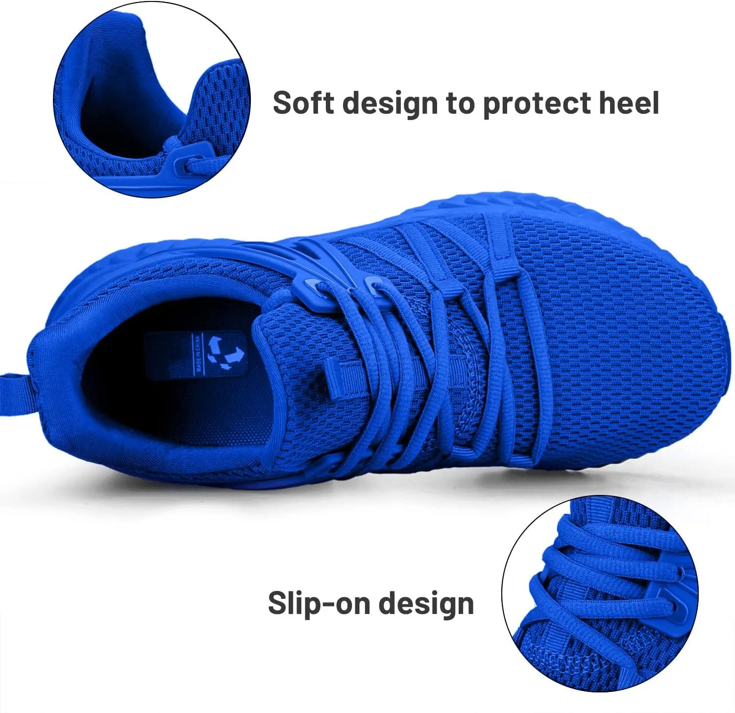 Abboos Womens Slip On Sneakers Women Walking Tennis Shoes Lightweight Casual Sneakers for Gym Travel Work