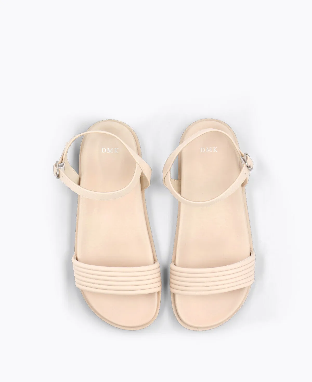 Abby Platform Sandals - Beige