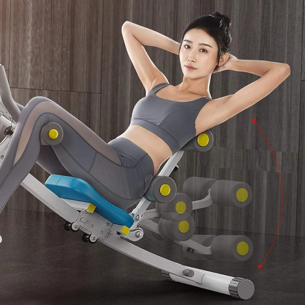 Abdominal Machine Abdominal Exercise Fitness Equipment Home Foldable Abdominal Training Machine Ab Rocket Exerciser Core & Abdominal Trainers Multi-Workout Abdominal Machine
