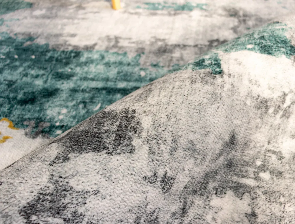 Abstract Multi-Colour Style Area Rug