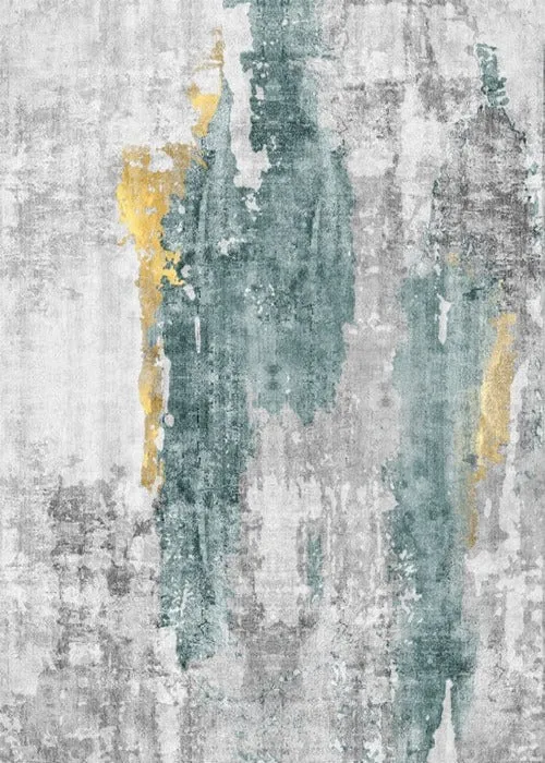 Abstract Multi-Colour Style Area Rug