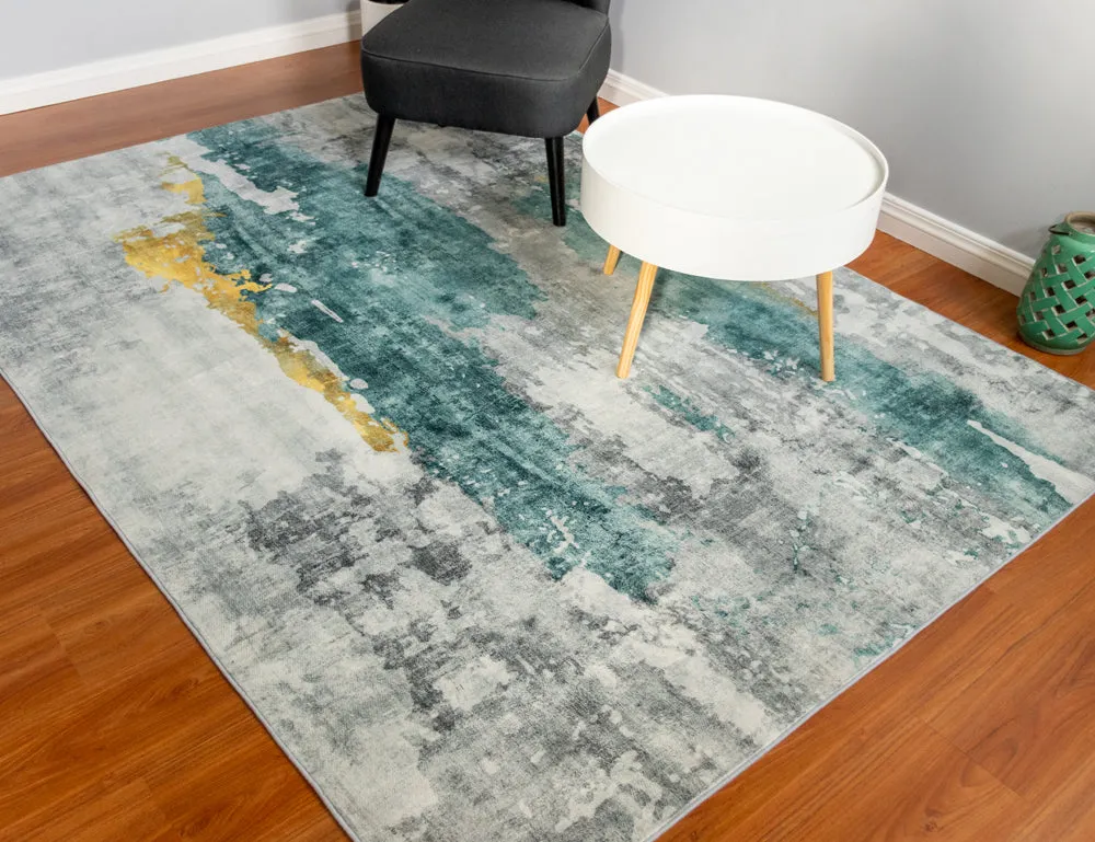 Abstract Multi-Colour Style Area Rug