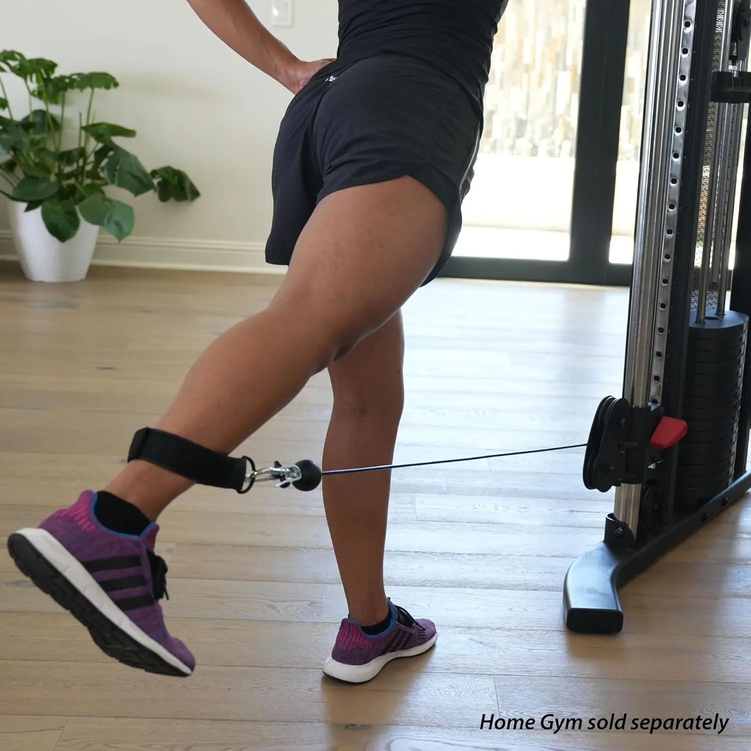 Accessory Kit for Home Gyms and Functional Trainers - Cable Machine Attachments - LAT Pull Down Attachment, Triceps Rope, Curl Bar, Ankle Strap & More - Cable Machine Accessories