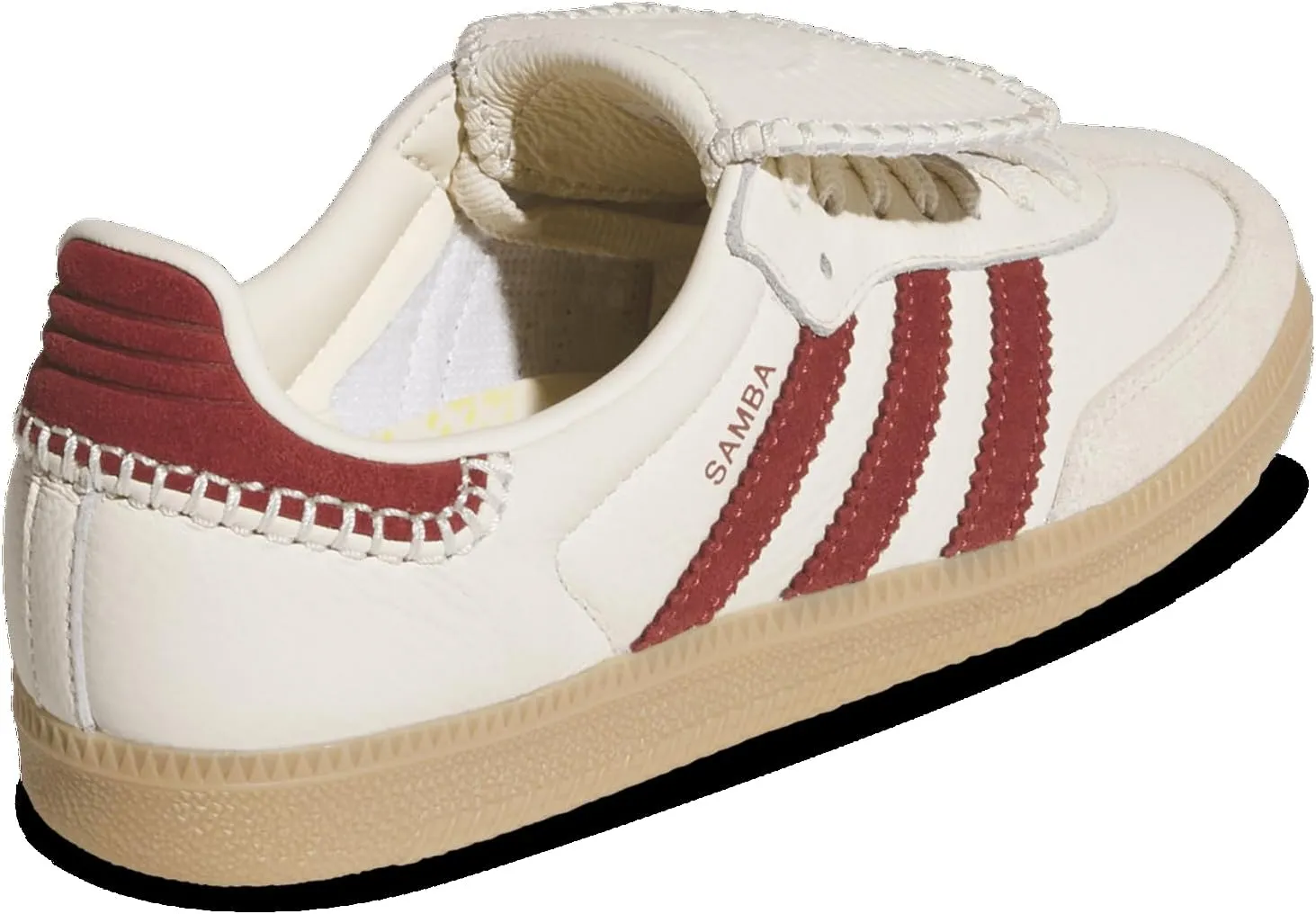 Adidas Orininals Samba Long Tongue - Women's (JS3541, Preloved Ruby/Wonder White/Gold)