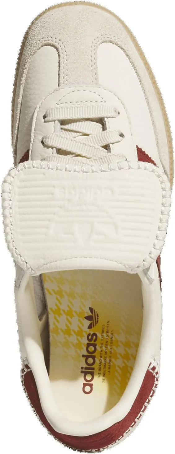 Adidas Orininals Samba Long Tongue - Women's (JS3541, Preloved Ruby/Wonder White/Gold)