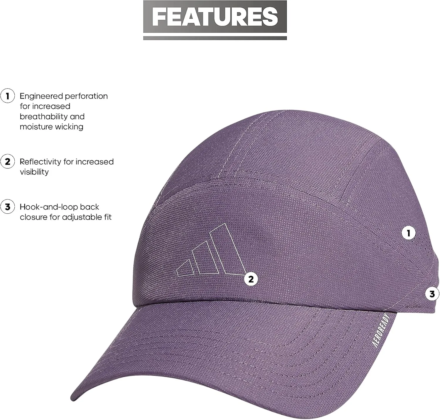 adidas Women's Superlite Trainer Sport Performance Relaxed Adjustable Running Hat