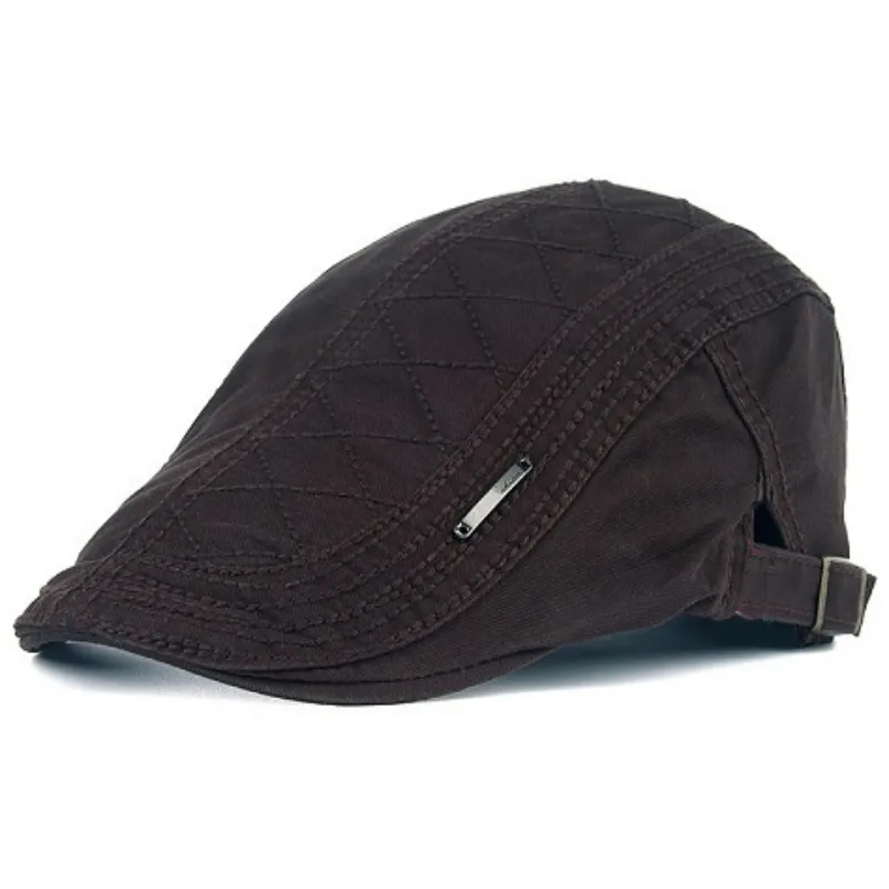 Adjustable Breathable Flat Cap for Men