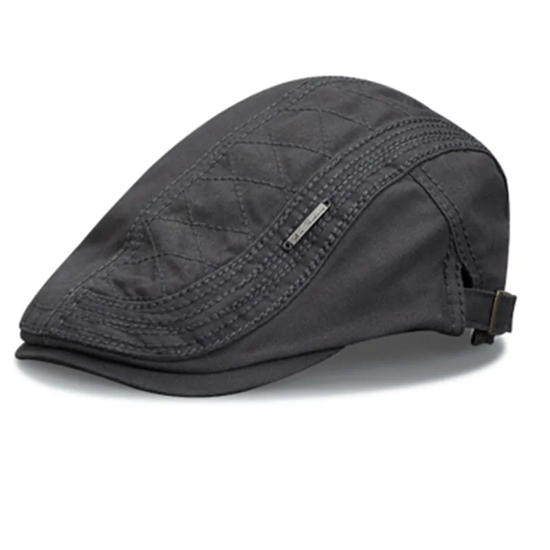 Adjustable Breathable Flat Cap for Men