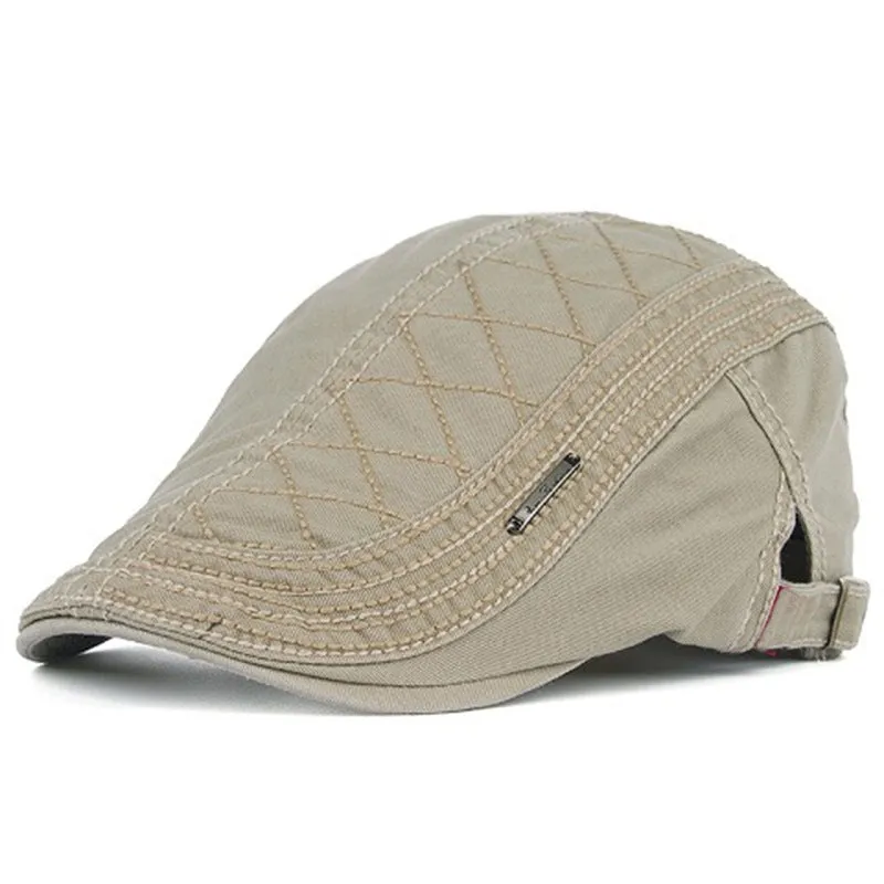 Adjustable Breathable Flat Cap for Men