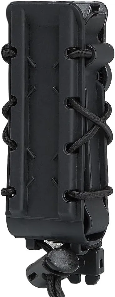 Adjustable Universal Utility Pouch with Clip Mount – Compact Side Carry Holder for Outdoor Use, Black