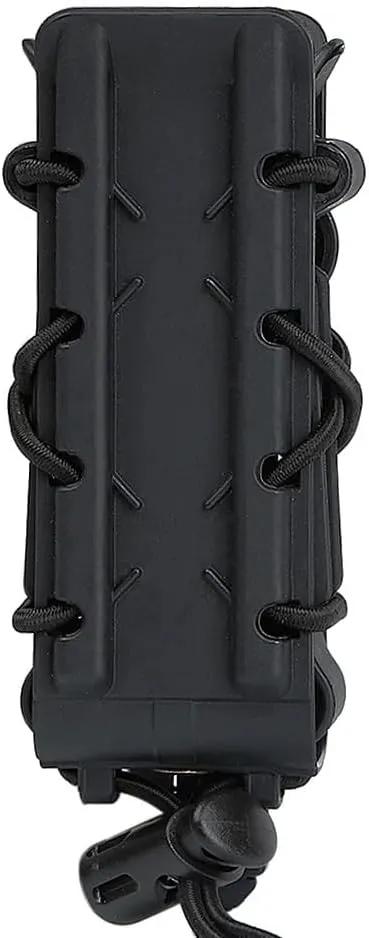 Adjustable Universal Utility Pouch with Clip Mount – Compact Side Carry Holder for Outdoor Use, Black