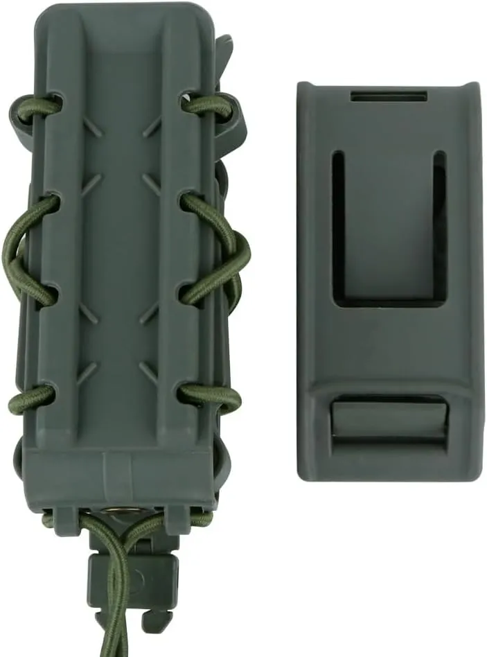 Adjustable Universal Utility Pouch with Clip Mount – Compact Side Carry Holder for Outdoor Use, Black