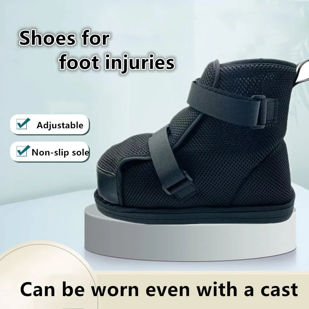 Adjustable Walking Boots Recovery Cast Shoe Covers,Lightweight Medical Walking Boot,Fracture Shoes,Medical Boots for Men or Women（Small）