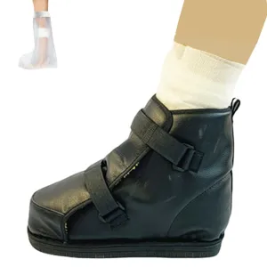 Adjustable Walking Boots Recovery Cast Shoe Covers,Medical Boots,Breathable Postoperative Shoes for Foot Sprains Ankle Fractures Toes,Broken Foot or Toe for Men or Women(Thick,L)