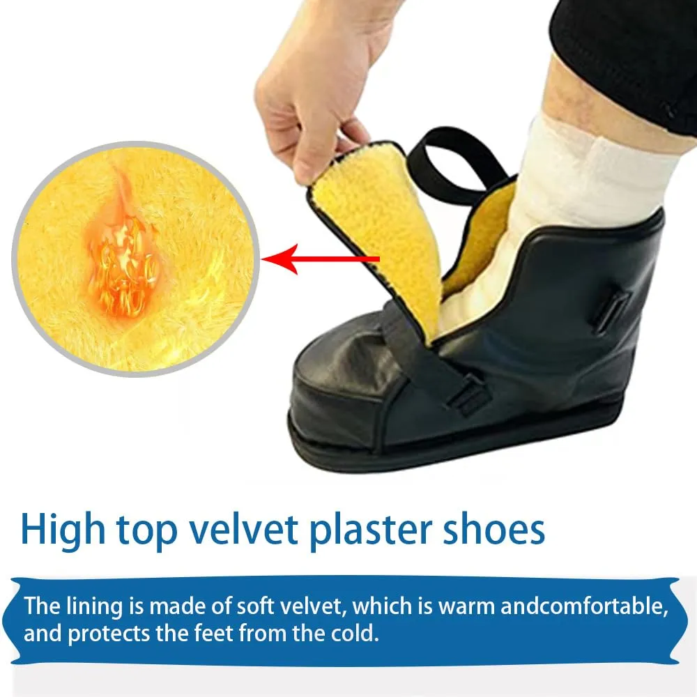 Adjustable Walking Boots Recovery Cast Shoe Covers,Medical Boots,Breathable Postoperative Shoes for Foot Sprains Ankle Fractures Toes,Broken Foot or Toe for Men or Women(Thick,L)