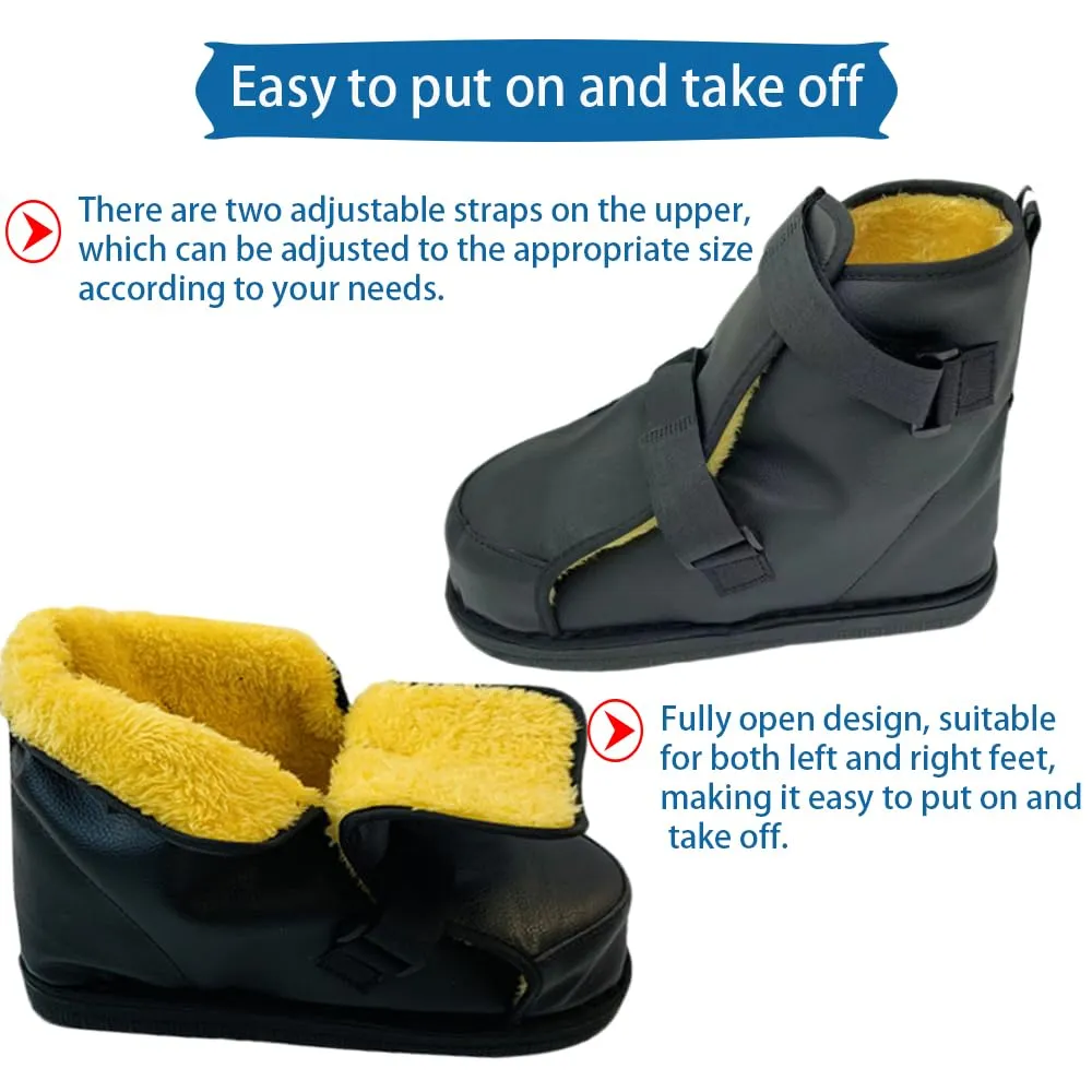 Adjustable Walking Boots Recovery Cast Shoe Covers,Medical Boots,Breathable Postoperative Shoes for Foot Sprains Ankle Fractures Toes,Broken Foot or Toe for Men or Women(Thick,L)