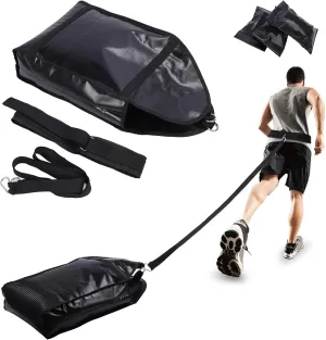 Adjustable Weight Sled Trainer Sandbag Sled Trainer with 3 Weight Sandbags for Sprinter Speed Training Indoor Outdoor